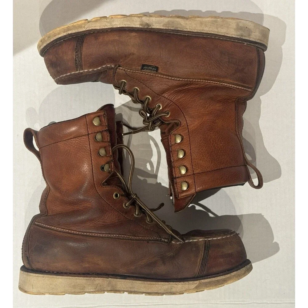 Irish Setter Ultra Dry Waterproof Safety Toe Work Boots Men’s Size 9.5  Brown